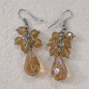 💐5/25 dangle cluster faceted acrylic crystal beads